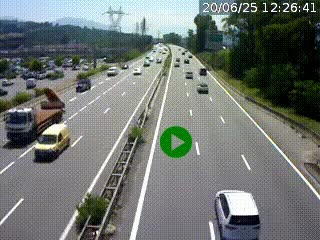 Caméra routière à hauteur des centres commerciaux et de la sortie 14 en direction d'Albertville