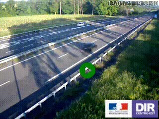 Webcam autoroute sur l'A77 à hauteur de Pouilly-sur-Loire en direction de Nevers