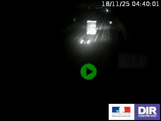 Webcam routière sur la RN7 à hauteur de Toulon-sur-Allier, entre Moulins et Vichy