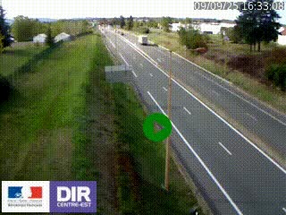 Webcam à Mably, à proximité de Roanne en direction de Moulins sur la N7