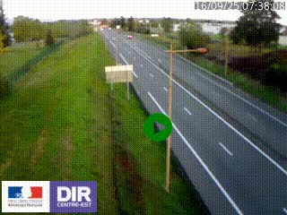 Webcam à Mably, à proximité de Roanne en direction de Moulins sur la N7