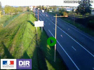Webcam à Mably, à proximité de Roanne en direction de Moulins sur la N7