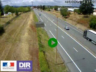 Webcam à Mably, à proximité de Roanne en direction de Moulins sur la N7