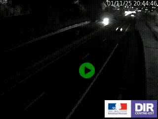 Caméra autoroutière sur l'A47 à hauteur de Givors, a proximité de Lyon. La webcam est orientée vers Lyon