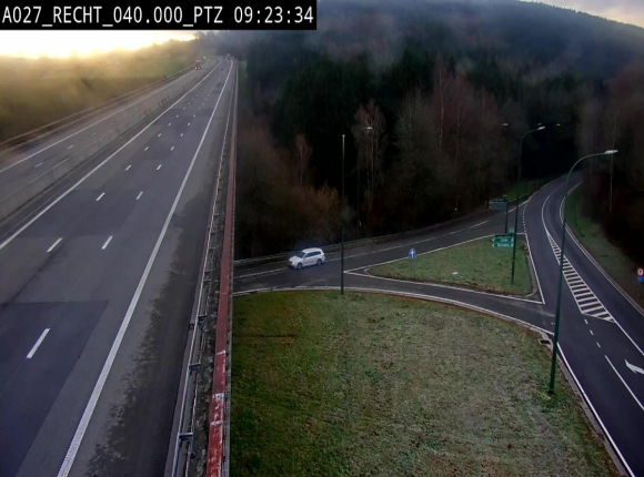 Webcam sur A27/E42 après Malmedy. Vue orientée vers l'Allemagne
