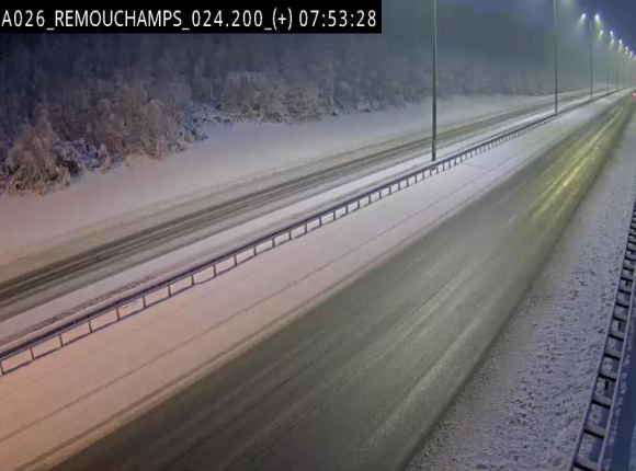 Webcam à hauteur de Spa entre la sortie Remouchamps et la sortie Stavelot. Vue orientée vers les Ardennes