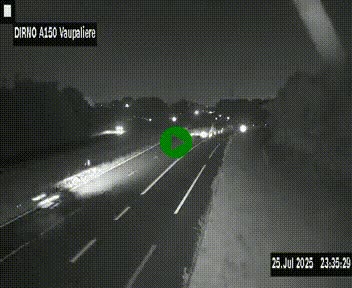 Webcam autoroute A150 à hauteur de La Vaupalière en périphérie de Rouen. Vue orientée vers Rouen