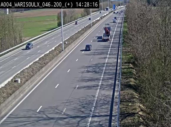 Webcam autoroute Belgique - Warissoulx - E411 - BK 46.2