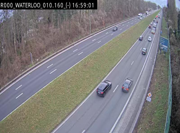 Webcam autoroute Belgique - Waterloo - R0 (ring de Bruxelles) - BK 12.3