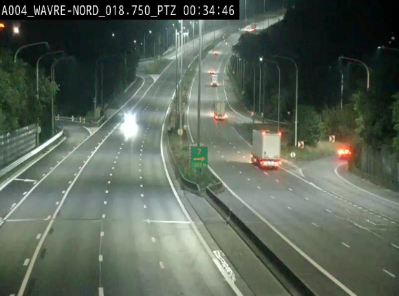 Webcam traffic E411(A4) - BK 18.7 - Bierges (Wavre Nord)