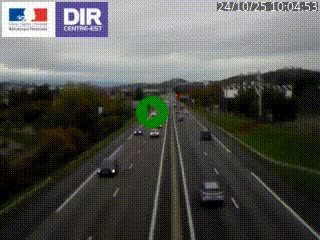Caméra autoroute à Saint-Etienne (Les Littes) à hauteur du Ikea Saint-Etienne sur l'A72 en direction de Roanne