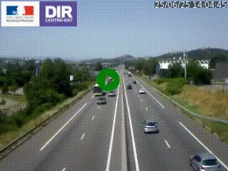 Caméra autoroute à Saint-Etienne (Les Littes) à hauteur du Ikea Saint-Etienne sur l'A72 en direction de Roanne