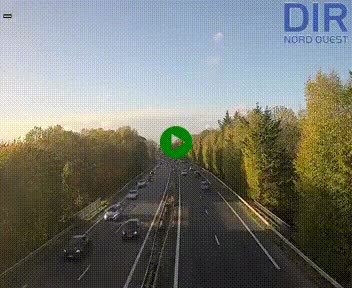 Webcam sur le périphérique de Caen (N814) à l'est de la ville, à Mondeville hauteur de la sortie 2, Presqu'île-Rives de l'Orne, au bout de l'autoroute A13