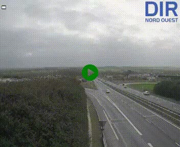 Webcam au début de l'A84 sur le périphérique Ouest de Caen (N814) à hauteur de la sortie 9, Porte de Bretagne