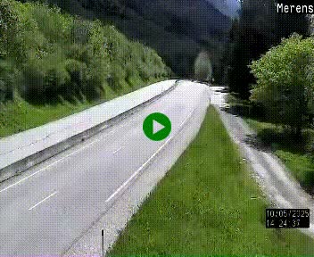 Webcam Ax-les-Thermes sur N20, en direction d'Andorre