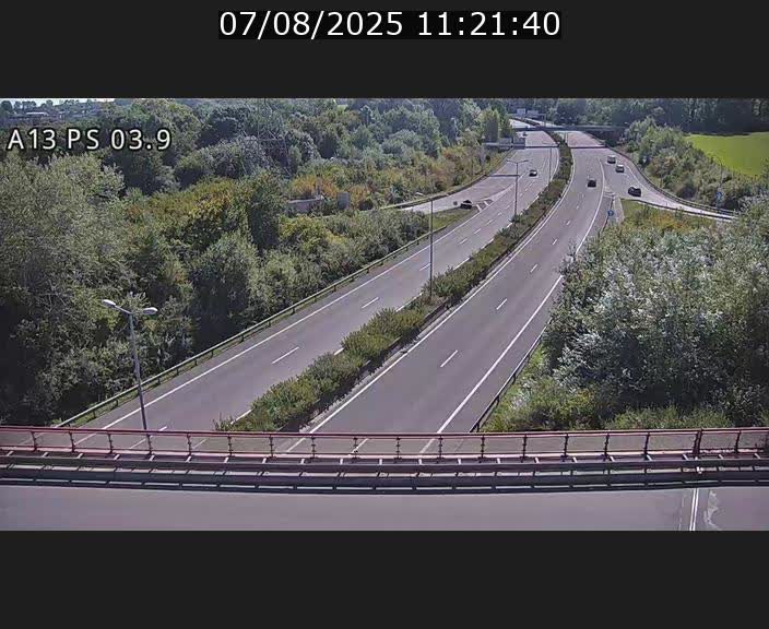 Traffic live webcam Luxembourg Differdange - A13 direction Esch-sur-Alzette - BK 3.9
