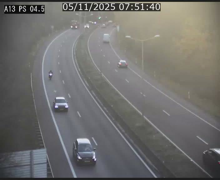 Traffic live webcam Luxembourg Differdange - A13 direction Esch-sur-Alzette - BK 4.5