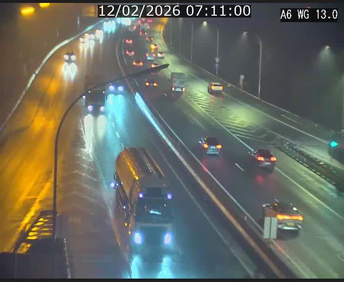 Traffic live webcam Luxembourg Mamer - A6 - BK 13 - direction Luxembourg/France/Allemagne
