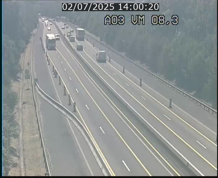Traffic live webcam Luxembourg Bettembourg - A3 - BK 8.3 - direction France