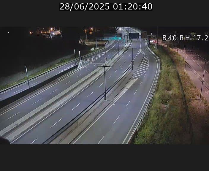Webcam sur le contournement d'Esch Belval à hauteur de la sortie Université de Luxembourg. Vue orientée vers Luxembourg
