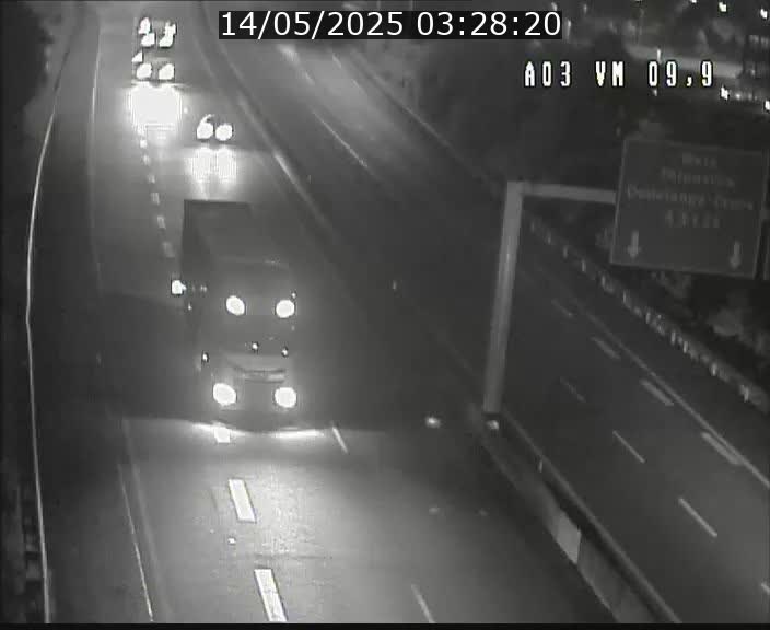Webcam Autoroute à la Croix de Bettembourg - A3 - BK 9.9 - direction France