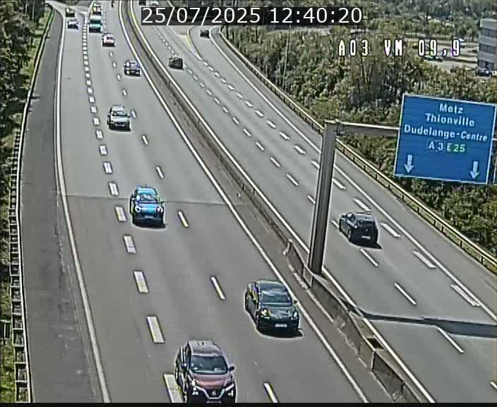 Webcam Autoroute à la Croix de Bettembourg - A3 - BK 9.9 - direction France