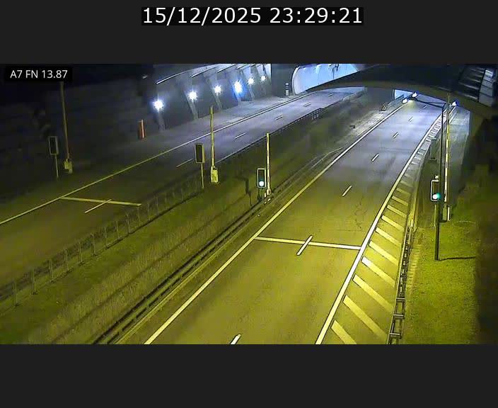 Caméra trafic Luxembourg - A7, Tunnel Gousselerbierg, entrée nord, direction Lorentzweiler