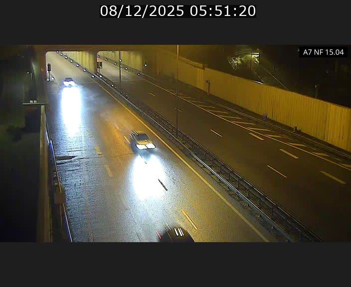 Caméra trafic Luxembourg - A7, Tunnel Mersch, entrée sud, direction Ettelbruck
