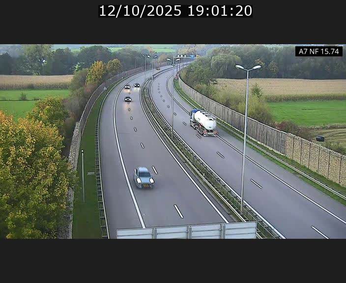 Caméra trafic Luxembourg - A7, Tunnel Mersch, entrée nord, direction Lorentzweiler