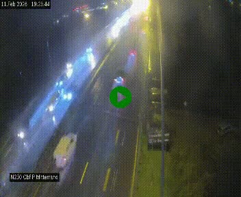 Webcam sur le périphérique de Bordeaux à l'est de la ville. Caméra située sur le Pont Mitterand sur la N230