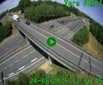 Clone of Caméra routière sur l'autoroute A20 au nord de Limoges, à la jonction avec la N520. Vue orientée vers Paris