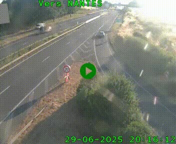 Webcam N147 au nord de Poitiers et à la jonction avec la A10