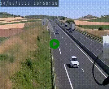 Caméra autoroute A75 à hauteur de Le Crest, en direction de Montpellier