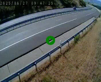 Caméra autoroutière France - A75, Engayresque, entre Millau et Séverac-le-Chateau, en direction de Montpellier