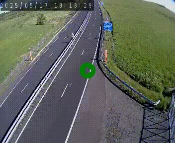 Caméra autoroute A75 à hauteur du col de la Fageole en direction de Clermont-Ferrand