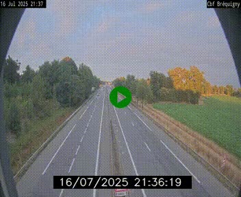 Webcam sur le périphérique de Rennes (N136) à hauteur du quartier Bréquigny, au sud de la ville