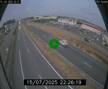 Webcam sur la N165 à hauteur de Caudan, dans le Morbihan.
