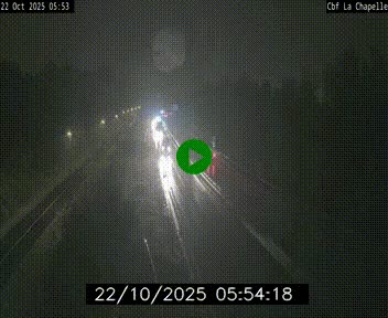 Webcam sur le périphérique de Nantes (N844) à hauteur de Porte de la Chapelle, au nord de la ville