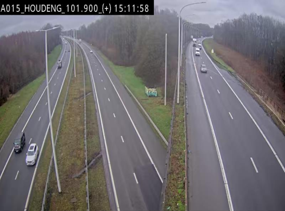 Webcam autoroute Belgique - Houdeng-Goegnies - Jonction E19/E42 direction Tournai/Mons - BK 101.85