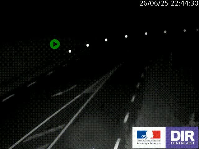Webcam sur le col Pin Bouchain, vue orientée vers Roanne, en provenance de Lyon sur la nationale 7 (N7)