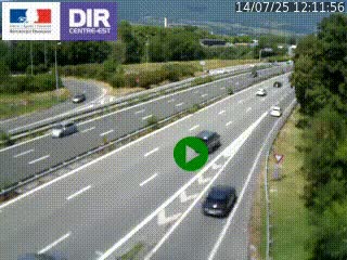 Webcam sur la Nationale 201 à hauteur de la sortie Chambéry-Nord, avant à la jonction entre l'A41 et l'A43, en direction de Lyon
