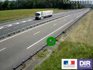 Webcam autoroute sur l'A77 à hauteur de Pouilly-sur-Loire en direction de Nevers
