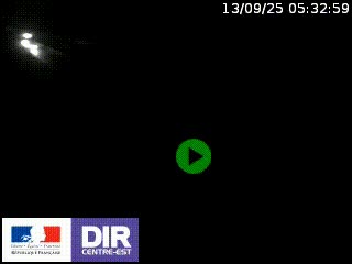 Webcam au niveau du col de Bois Clair à hauteur de Cluny sur la N79. Vue orientée vers Mâcon