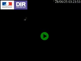 Webcam traffic à Grenoble-sud sur l'autoroute A480. Vue orientée vers l'entrée et la sortie de Grenoble