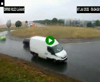 Webcam en périphérie de Chartres sur la N123, à hauteur de Luisant. Vue orientée vers Chartres