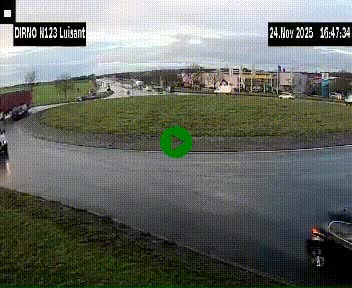 Webcam en périphérie de Chartres sur la N123, à hauteur de Luisant. Vue orientée vers Chartres