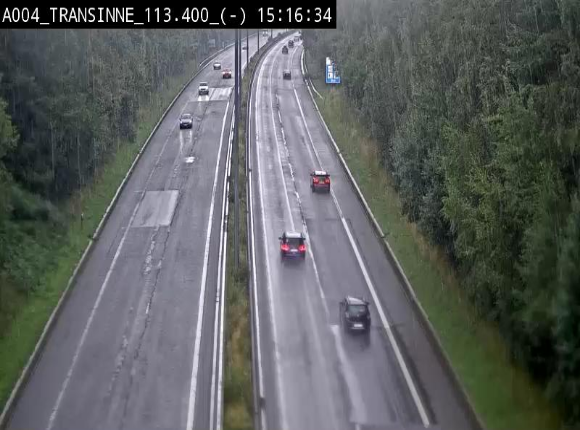 Caméra trafic E411 (A4) - Transinne direction Namur - BK 113.425