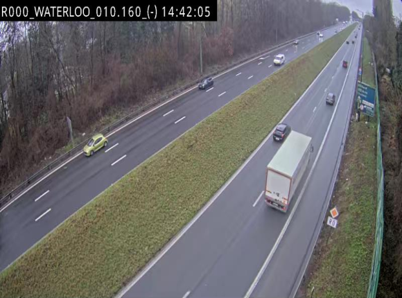 Webcam autoroute Belgique - Waterloo - R0 (ring de Bruxelles) - BK 12.3