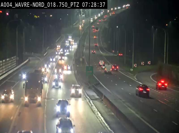 Webcam traffic E411(A4) - BK 18.7 - Bierges (Wavre Nord)