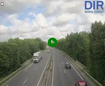 Webcam sur le périphérique de Caen (N814) à l'est de la ville, à Mondeville hauteur de la sortie 2, Presqu'île-Rives de l'Orne, au bout de l'autoroute A13